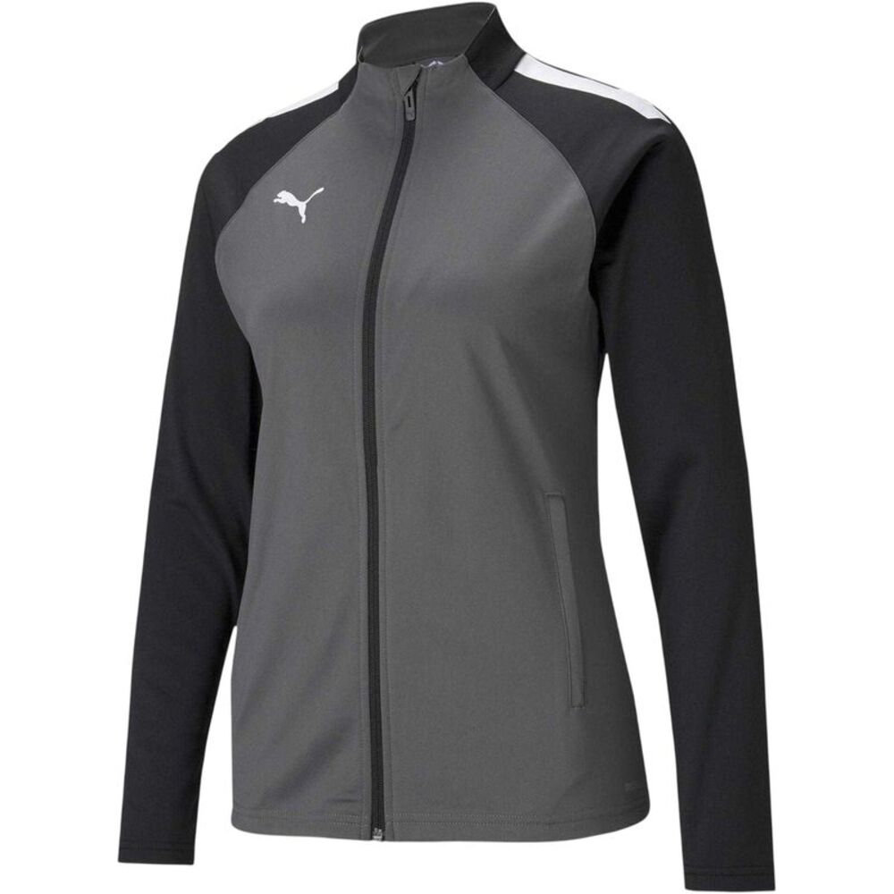 Puma Womens/Ladies Team Liga Stripe Detail Structured Tracksuit Top / Smoked Pea